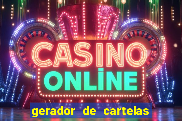 gerador de cartelas de bingo 1 a 99